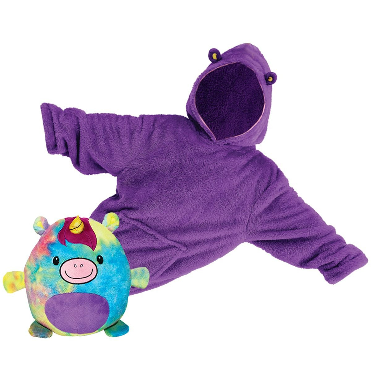 Huggle Pet Hoodie (Rainbow Unicorn)