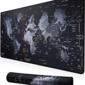Large Anti-Slip World Map Mouse Pad
