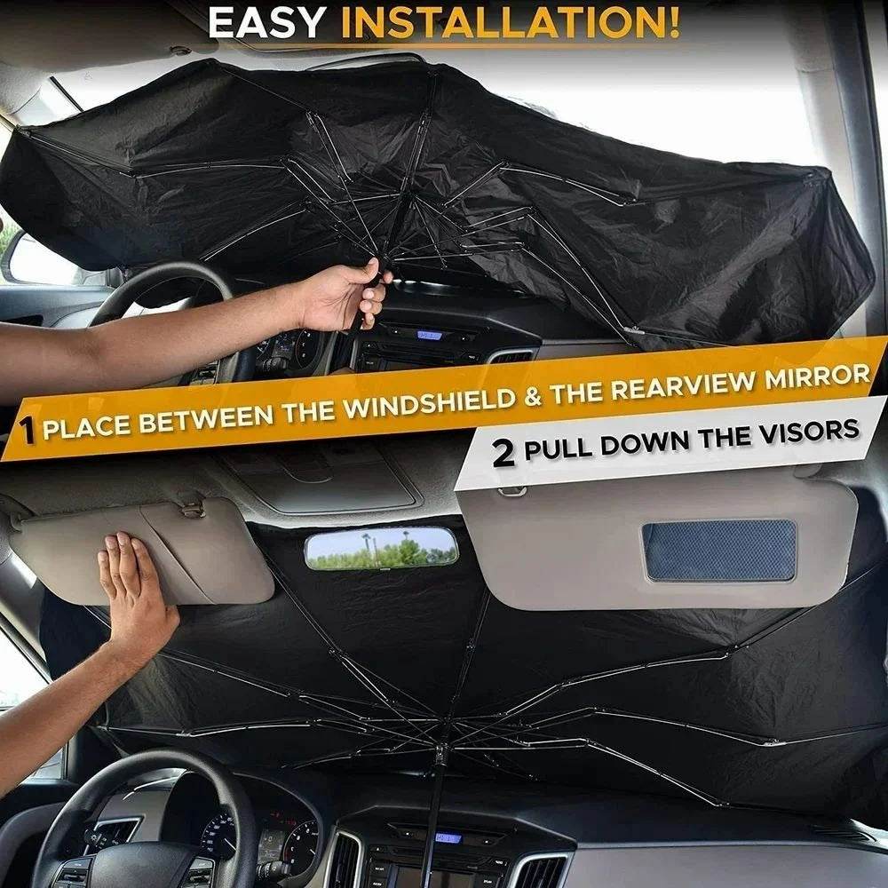 Car Windshield Sun Shade Umbrella - Image 4