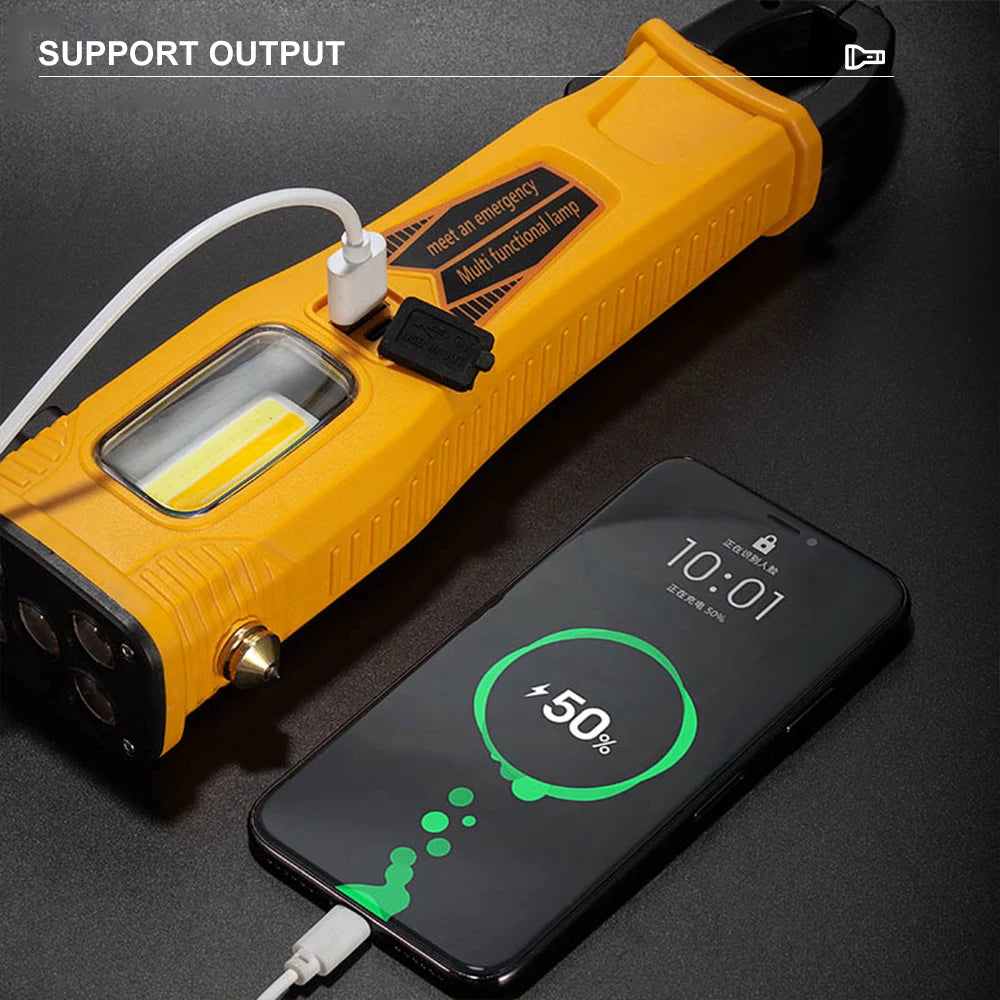 High Lumen Super Bright Solar Emergency Flashlight