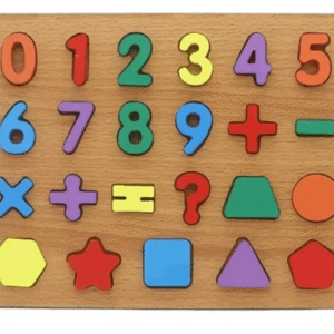 Wooden Number And Shape Puzzle